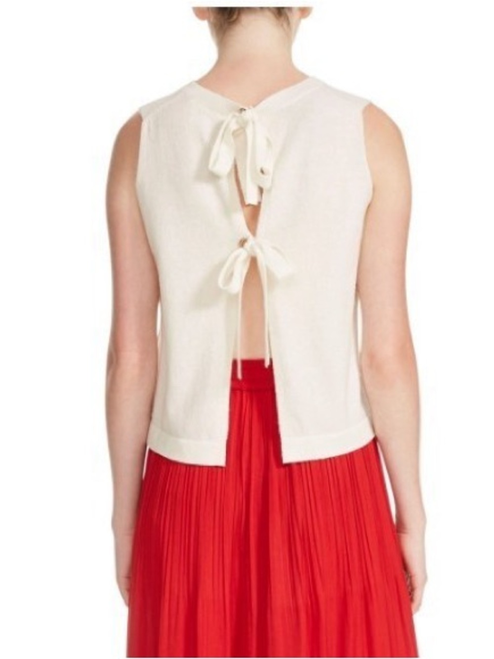 Maje Monia ecru sleeveless knit vest - Picture 3 of 6